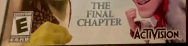 Shrek Forever After, the ESRB box on its front