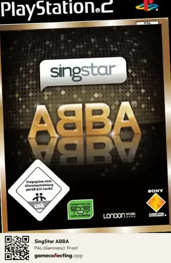 SingStar ABBA PlayStation 2, Germany box front