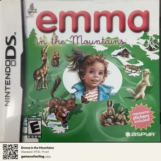 Emma in the Mountains Nintendo DS, NTSC box front