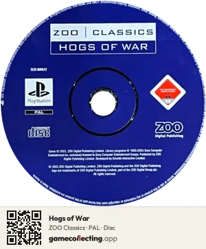 Hogs of War PlayStation, PAL disc