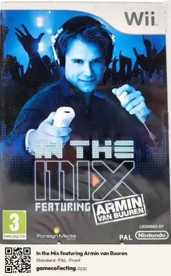 In the Mix featuring Armin van Buuren Nintendo Wii, PAL box front