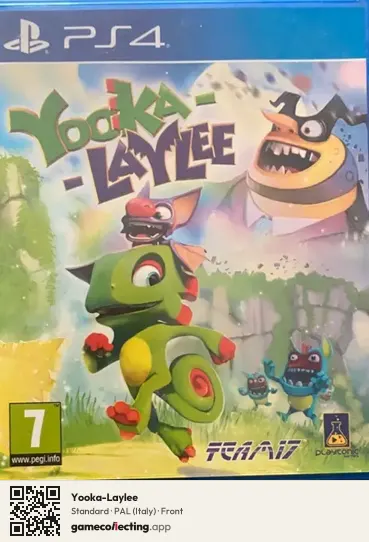 Yooka-Laylee PlayStation 4, Italy box front