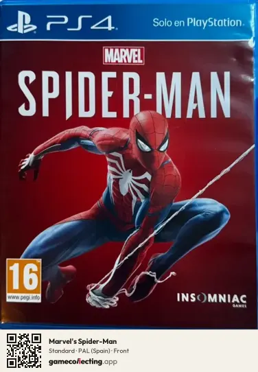 Marvel's Spider-Man PlayStation 4, Spain box front