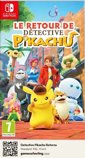Detective Pikachu Returns Nintendo Switch, PAL box front