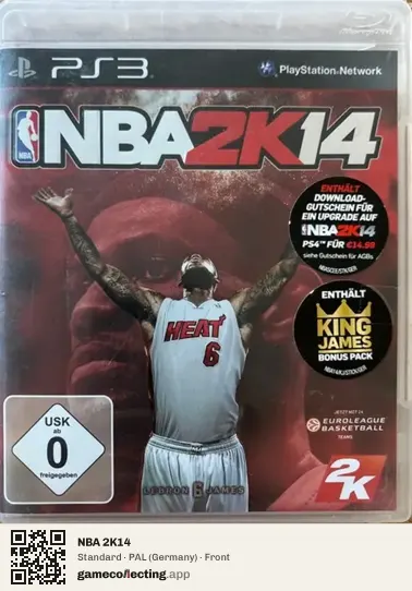 NBA 2K14 PlayStation 3, Germany box front
