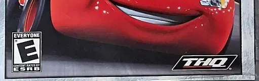 Cars, the ESRB box on its front