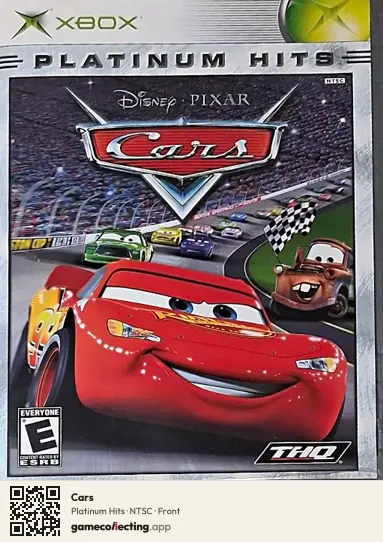 Cars Xbox, NTSC box front