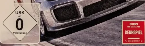 Forza Motorsport 7, the USK square on its front