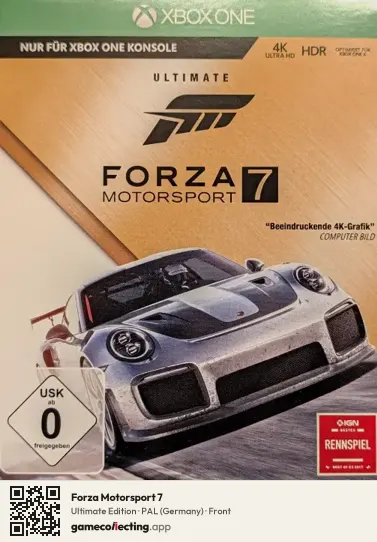 Forza Motorsport 7 Xbox One, Germany box front