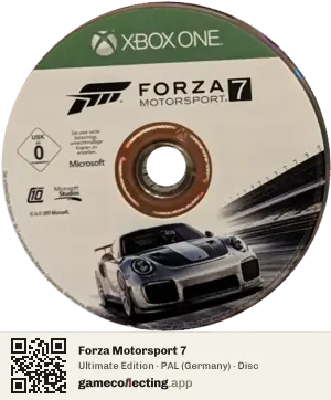 Forza Motorsport 7 Xbox One, PAL disc