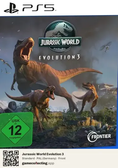 Jurassic World Evolution 3 PlayStation 5, Germany box front