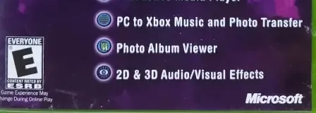 Xbox Music Mixer, the ESRB box on its front