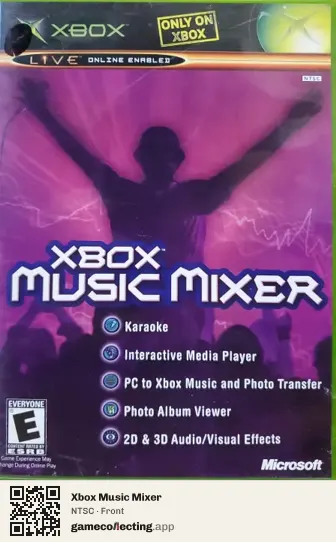 Xbox Music Mixer Xbox, NTSC box front