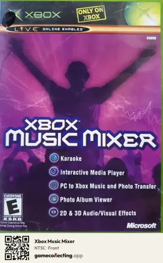 Xbox Music Mixer Xbox, NTSC box front