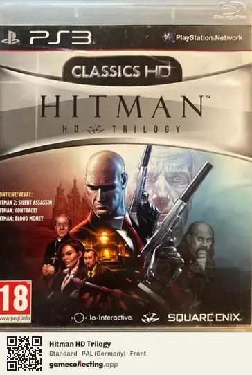 Hitman HD Trilogy PlayStation 3, Germany box front