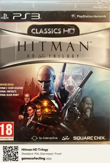 Hitman HD Trilogy PlayStation 3, Germany box front