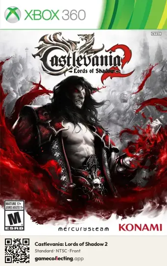 Castlevania: Lords of Shadow 2 Xbox 360, NTSC box front