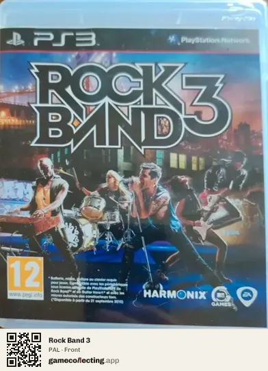 Rock Band 3 PlayStation 3, PAL box front