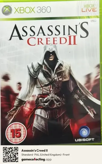 Assassin's Creed II Xbox 360, United Kingdom box front