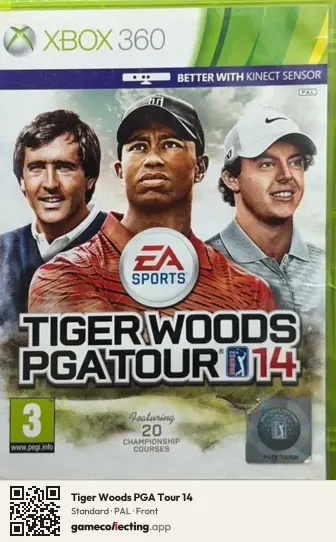 Tiger Woods PGA Tour 14 Xbox 360, PAL box front