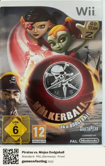 Pirates vs. Ninjas Dodgeball Nintendo Wii, Germany box front