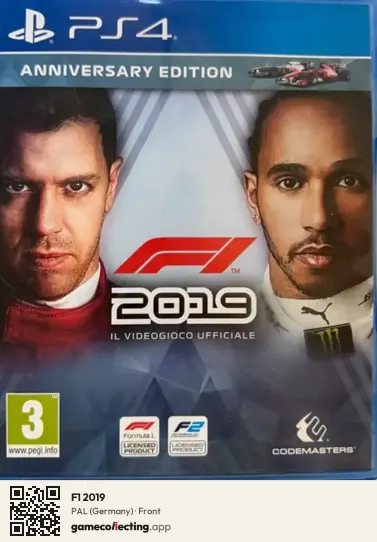 F1 2019 PlayStation 4, Germany box front