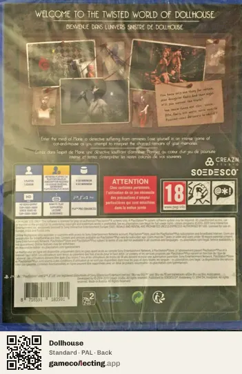 Dollhouse PlayStation 4, PAL box back