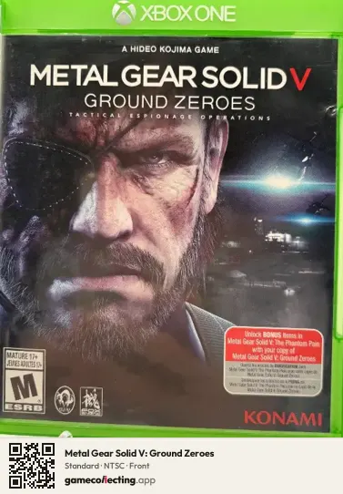 Metal Gear Solid V: Ground Zeroes Xbox One, NTSC box front
