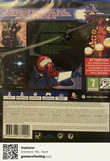 Sophstar PlayStation 4, PAL box back