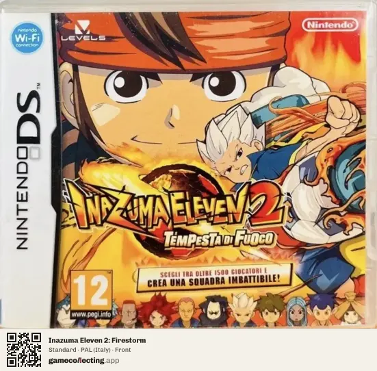 Inazuma Eleven 2: Firestorm Nintendo DS, Italy box front