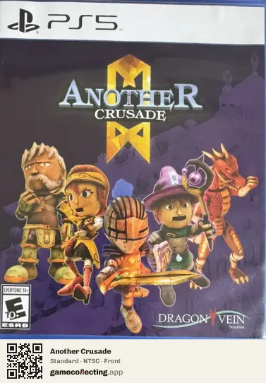 Another Crusade PlayStation 5, NTSC box front