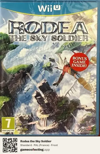 Rodea the Sky Soldier Nintendo Wii U, France box front