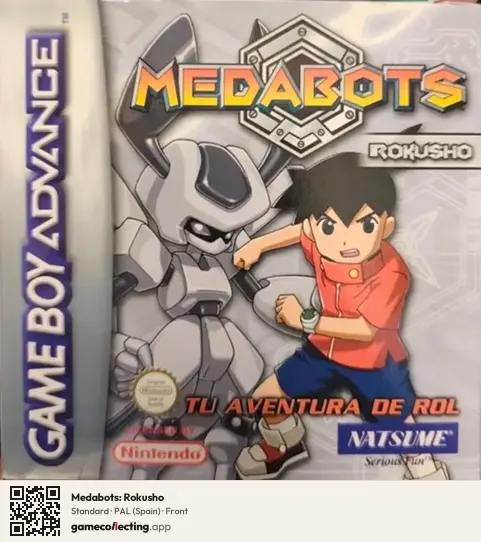 Medabots: Rokusho Game Boy Advance, Spain box front