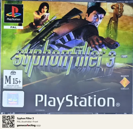 Syphon Filter 3 PlayStation, Australia box front
