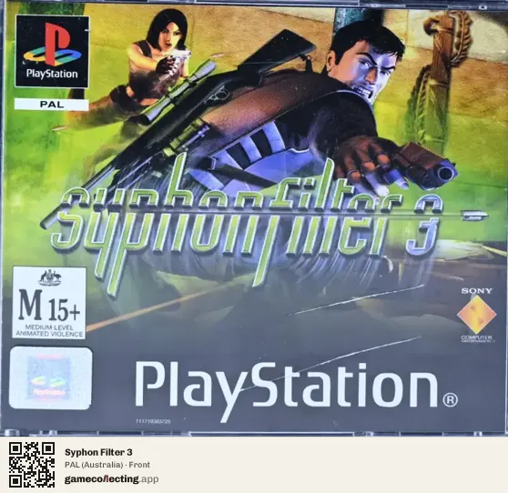 Syphon Filter 3 PlayStation, Australia box front