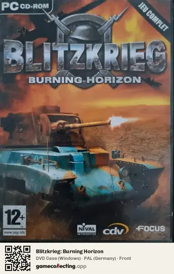 Blitzkrieg: Burning Horizon Computer, Germany box front