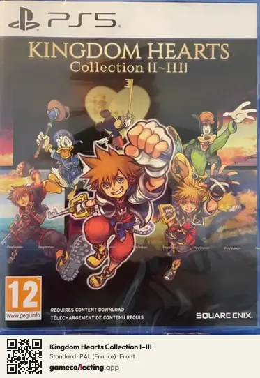 Kingdom Hearts Collection I–III PlayStation 5, France box front