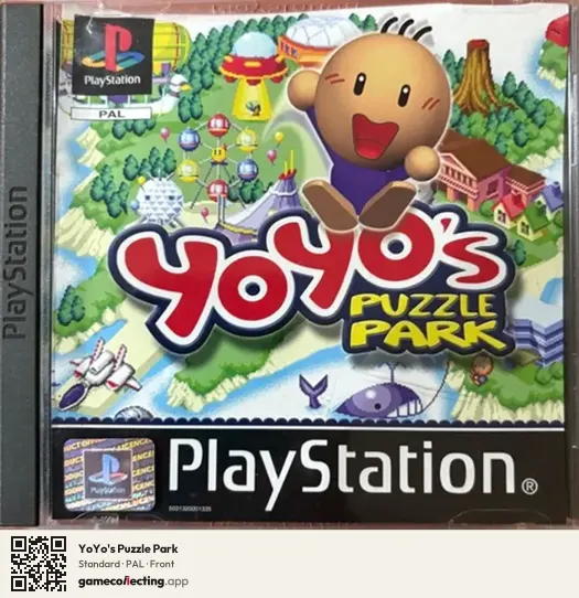 YoYo's Puzzle Park PlayStation, PAL box front