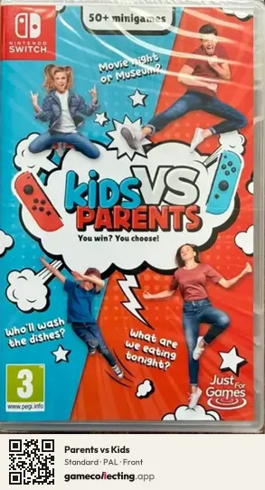 Parents vs Kids Nintendo Switch, PAL box front