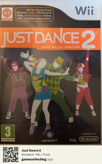 Just Dance 2 Nintendo Wii, PAL box front