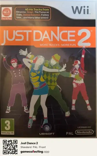 Just Dance 2 Nintendo Wii, PAL box front