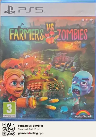 Farmers vs. Zombies PlayStation 5, PAL box front