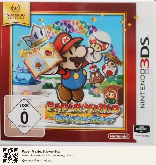 Paper Mario: Sticker Star Nintendo 3DS, Germany box front