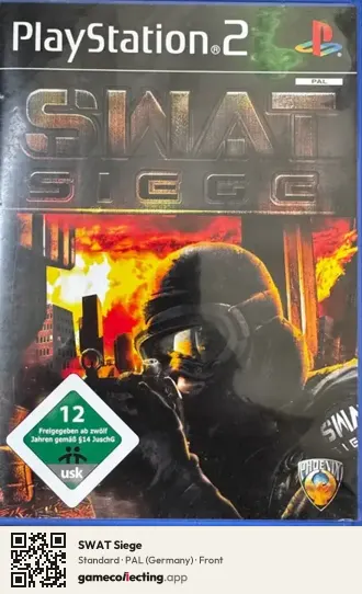 SWAT Siege PlayStation 2, Germany box front