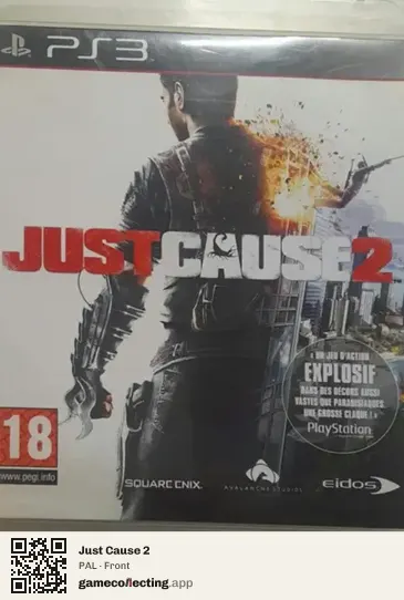 Just Cause 2 PlayStation 3, PAL box front