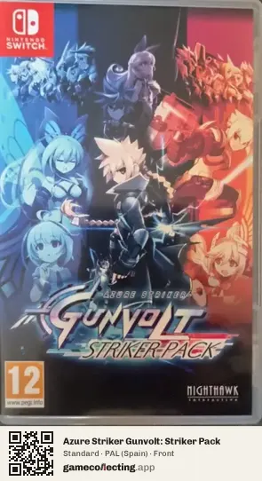 Azure Striker Gunvolt: Striker Pack Nintendo Switch, Spain box front
