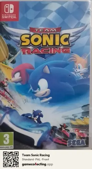 Team Sonic Racing Nintendo Switch, PAL box front