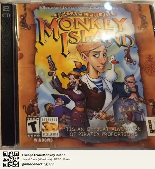 Escape from Monkey Island Computer, NTSC box front