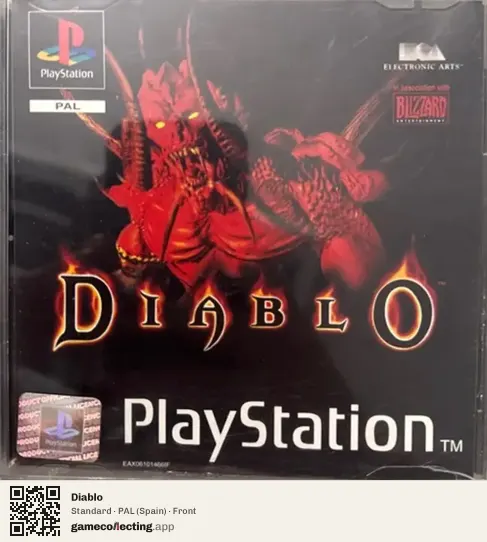Diablo PlayStation, Spain box front