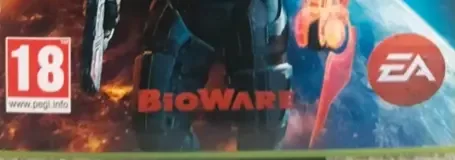 Mass Effect 3, the PEGI square on its front